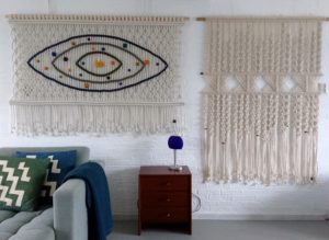 Grote macramé wandkleden